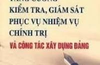 Tăng cường công tác Kiểm tra, giám sát của Đảng