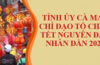 Tỉnh ủy Cà Mau chỉ đạo tổ chức Tết Nguyên đán Nhân Dần 2022