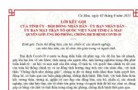 Lời kêu gọi quyên góp, ủng hộ phòng phòng, chống dịch bệnh Coid-19
