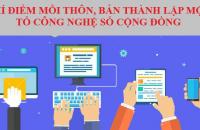 Thí điểm mỗi thôn, bản thành lập một Tổ công nghệ số cộng đồng
