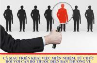 Cà Mau triển khai việc miễn nhiệm, từ chức đối với cán bộ thuộc diện Ban Thường vụ Tỉnh ủy quản lý