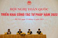 Ngành Tư pháp: Khát vọng năm mới 2022