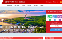 Cà Mau phát động Cuộc thi trực tuyến  “Tìm hiểu pháp luật về Lao động và Trẻ em” năm 2021