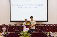 Bộ Tư pháp trao Quyết định nghỉ hưu cho nguyên lãnh đạo cấp vụ Vụ PBGDPL