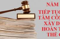 Năm 2022 tiếp tục quan tâm công tác xây dựng, hoàn thiện thể chế