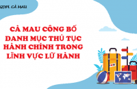 Cà Mau công bố Danh mục thủ tục hành chính trong lĩnh vực lữ hành 