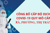 Cà Mau: Công bố cấp độ dịch Covid-19 quy mô cấp xã, phường, thị trấn 