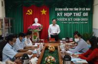 Cà Mau phối hợp cung cấp thông tin sau các kỳ họp Ủy ban Kiểm tra